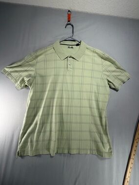 Men’s Tasso Elba Light Green Polo Shirt Size Large
